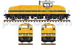 Side, front and back view with upgraded version of the Polish SM42 machine. "Alfa" series unit to haul of freight trains. Reporting mark - PKP Polskie Linie Kolejowe S.A. EDITORIAL USE